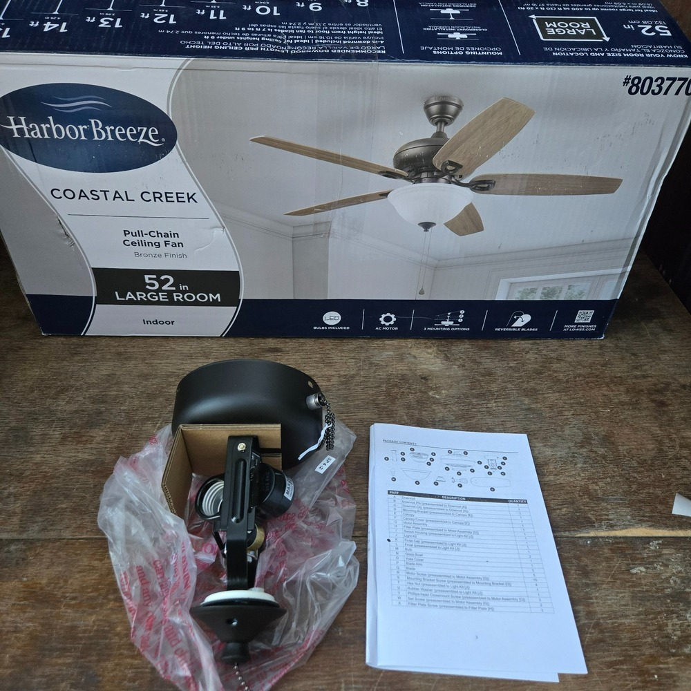 Harbor Breeze Coastal Creek Light Kit Switch Housing Replacement part 803770